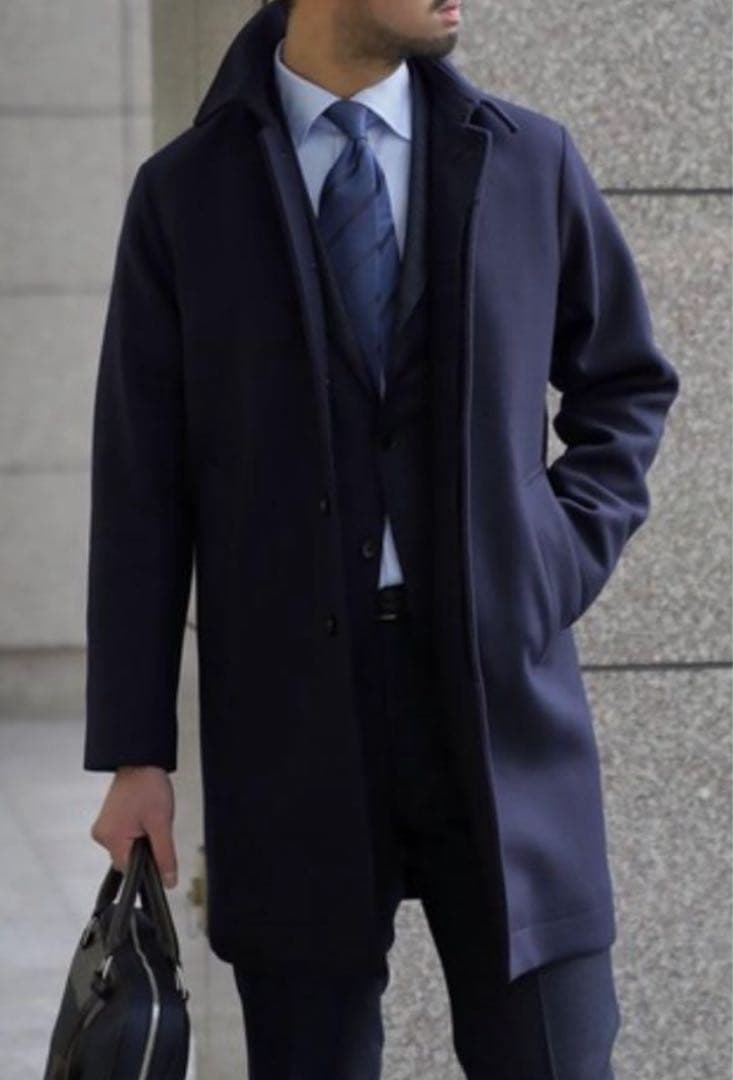 EDIFICEエディフィス メルトンステンカラーコート