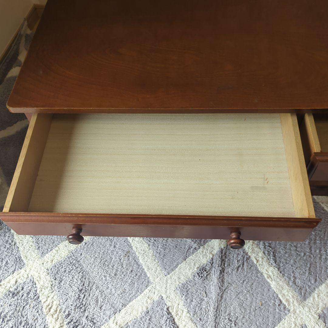 ダークブラウン 文机 .学習机.書斎.書斎机.アンティーク.桜.お買い得品✨