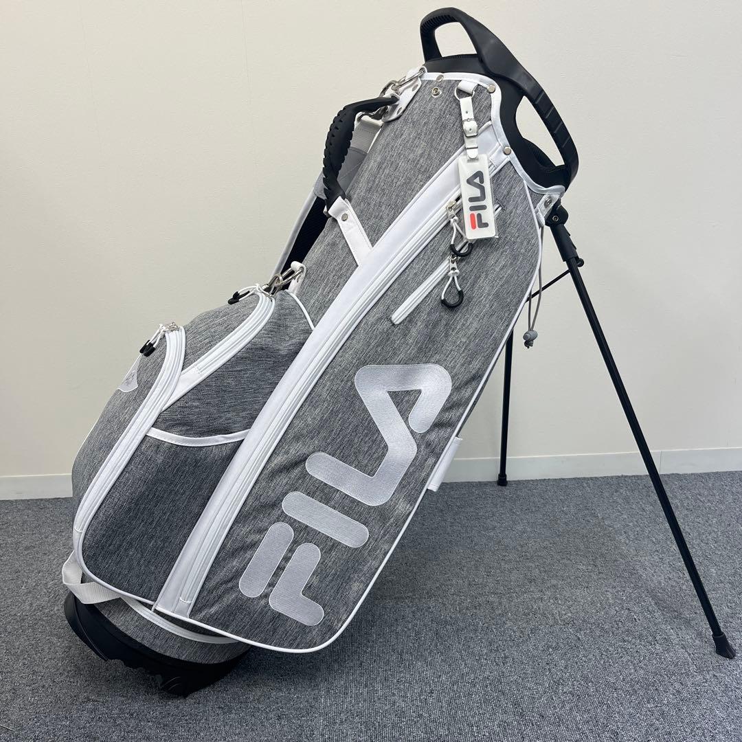 【未使用】FILA フィラ ゴルフ スタンド キャディバッグ 8.5型 ホワイト