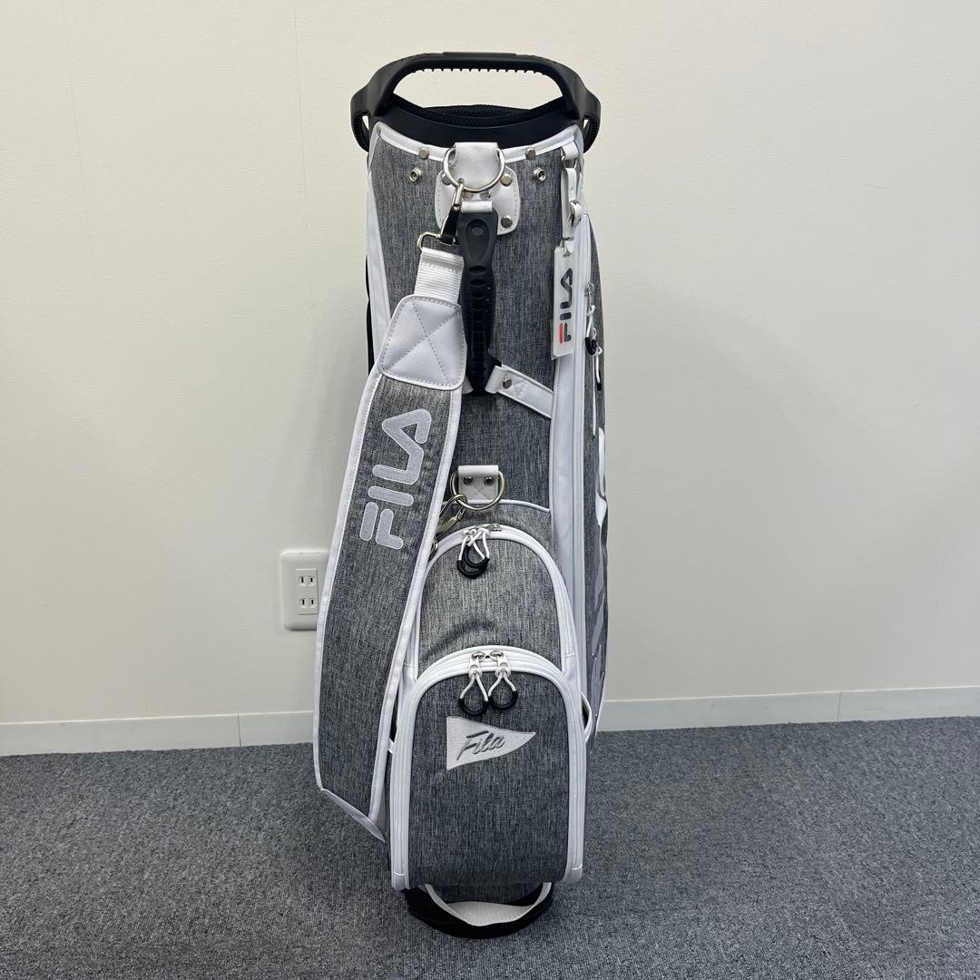 【未使用】FILA フィラ ゴルフ スタンド キャディバッグ 8.5型 ホワイト