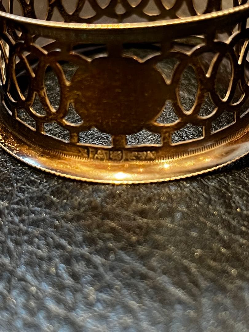 イギリス　純銀製　スターリングシルバー925 ナプキンリング　セット