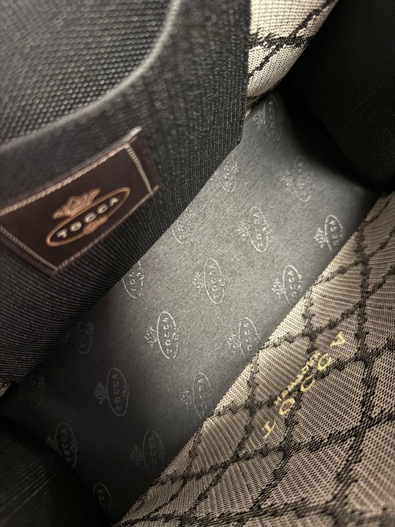 TOCCA 大人百花CHECKER CLOVER KNITBAG ニットバッグ