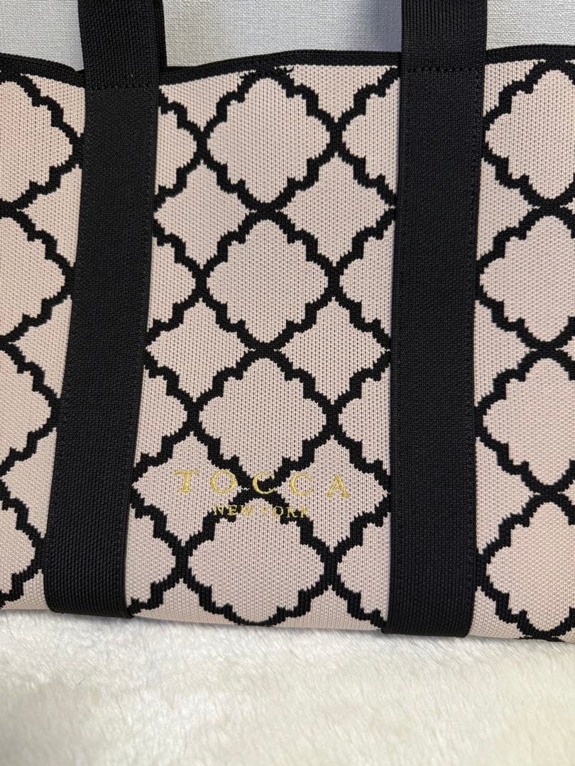 TOCCA 大人百花CHECKER CLOVER KNITBAG ニットバッグ