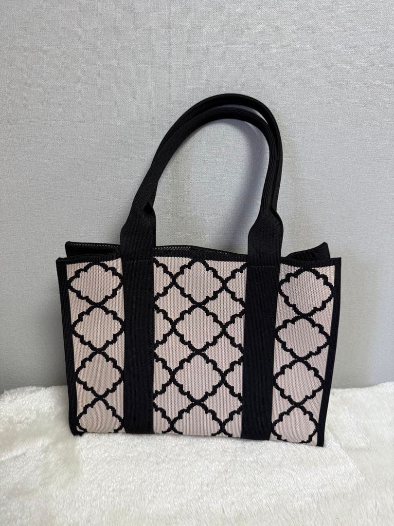 TOCCA 大人百花CHECKER CLOVER KNITBAG ニットバッグ