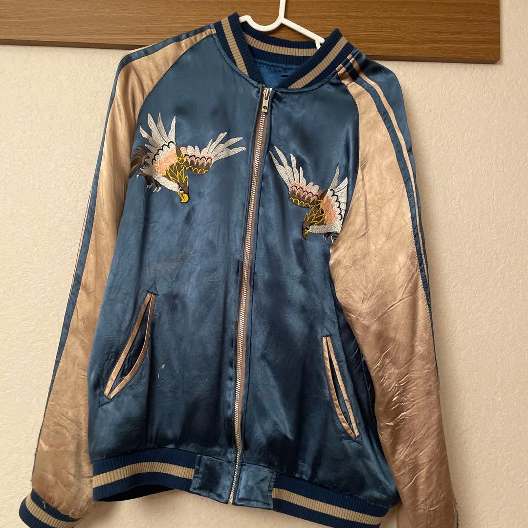 「花旅楽団」.リバーシブル　スカジャン　Lサイズ