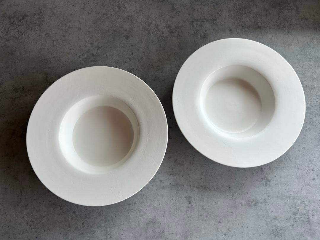 エルモさま専用です　　　　　新品未使用　濱岡健太郎　リム付きスープ皿　２点セット