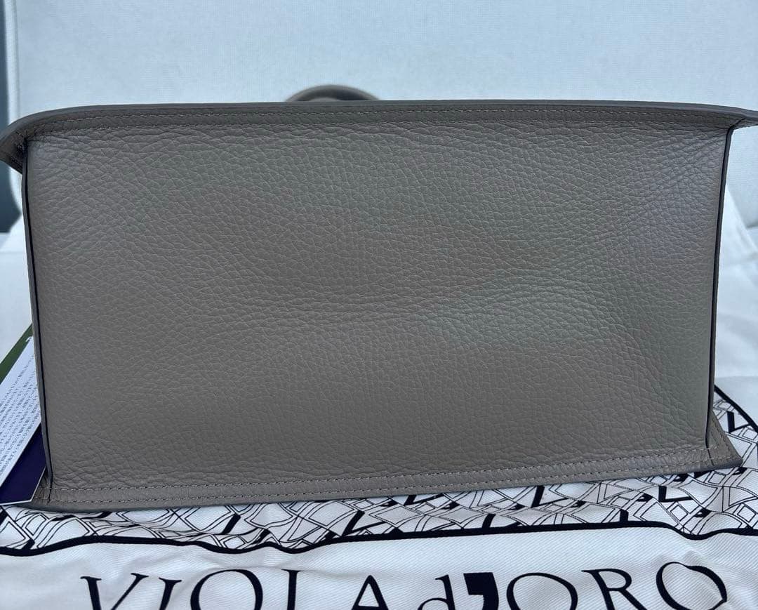 VIOLAd’ORO ヴィオラドーロ イタリアンWフェイスレザートートバッグ M