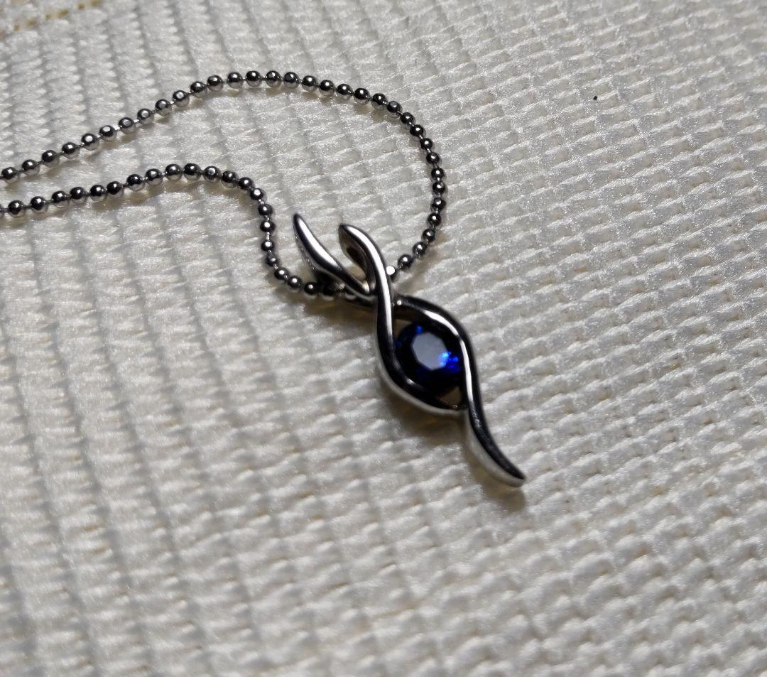 コーンフラワーブルーサファイアペンダント