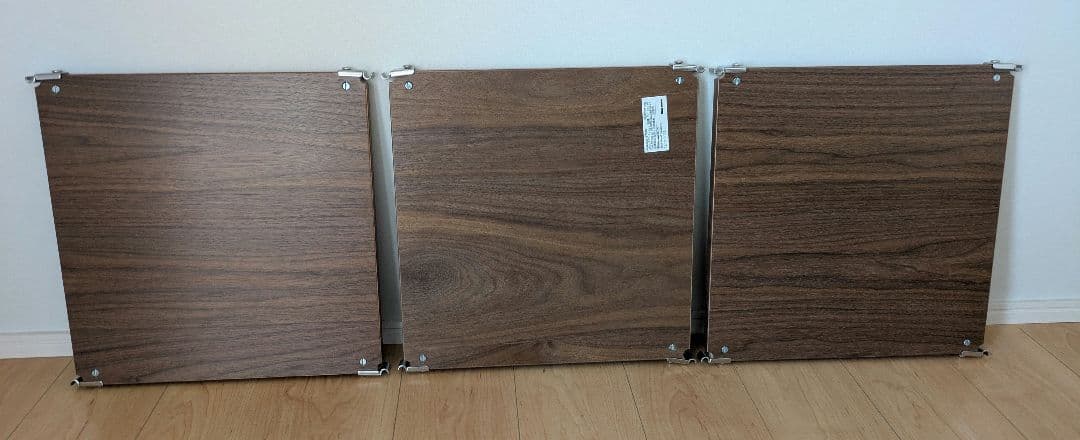 無印良品　ステンレスユニットシェルフ　追加棚　ウォールナット