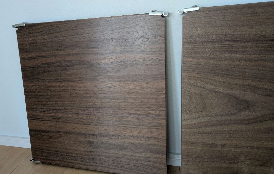 無印良品　ステンレスユニットシェルフ　追加棚　ウォールナット