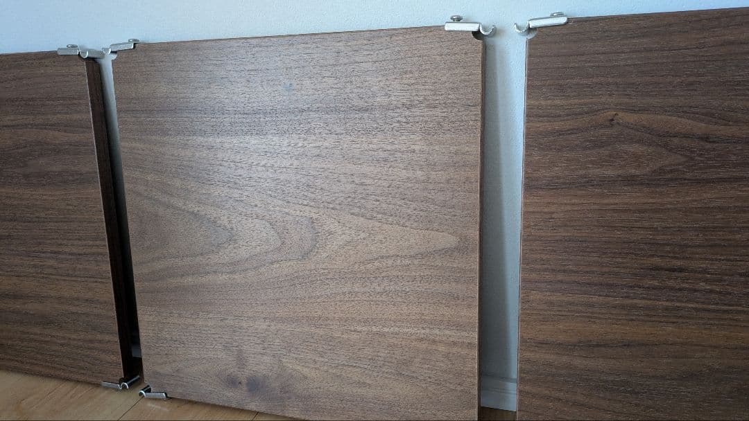 無印良品　ステンレスユニットシェルフ　追加棚　ウォールナット