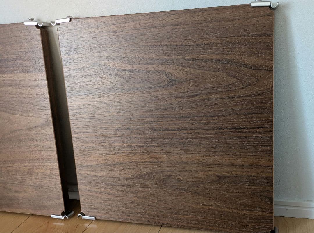 無印良品　ステンレスユニットシェルフ　追加棚　ウォールナット