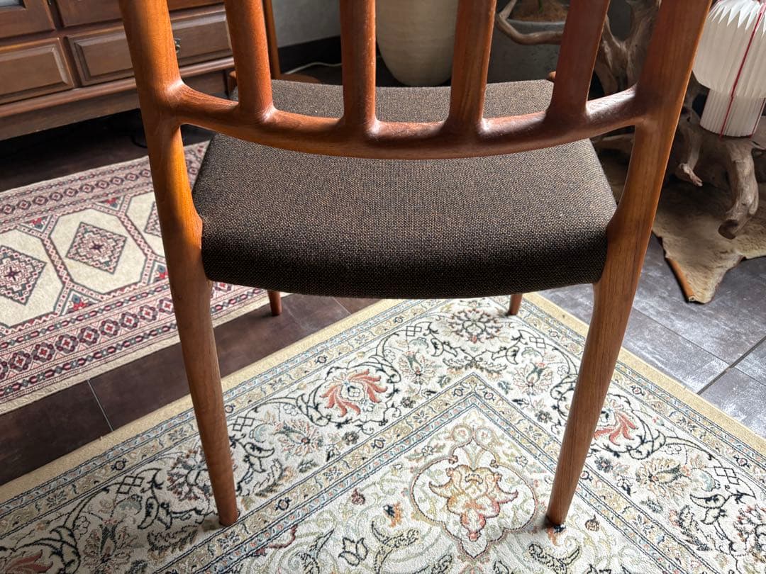 ①J.L. Møllers JLモラー　北欧ヴィンテージチェア　チーク材　NZ