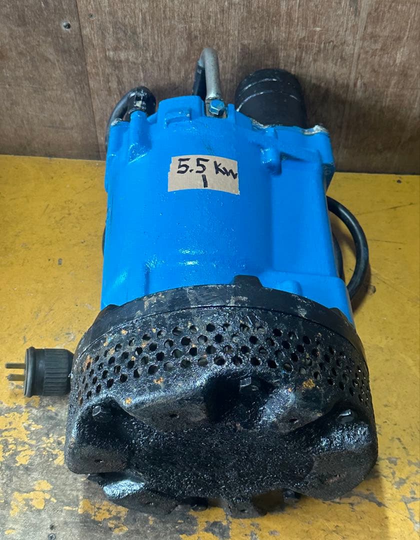 1. ツルミ 排水用水中ポンプKTV3-55 三相200V 60Hz 5.5kW