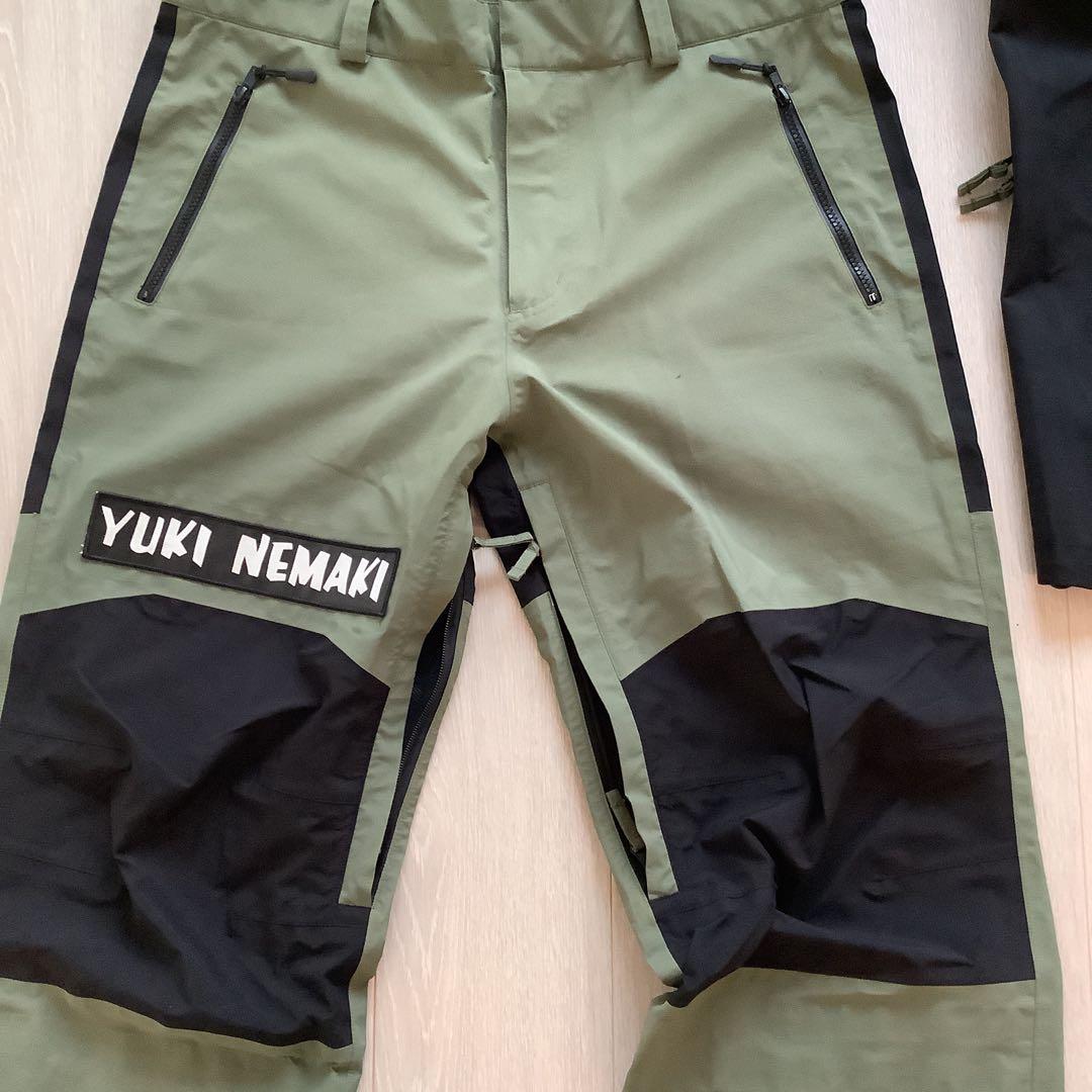 043 YUKI NEMAKI スノーボードウエアーセットアップL上下セット