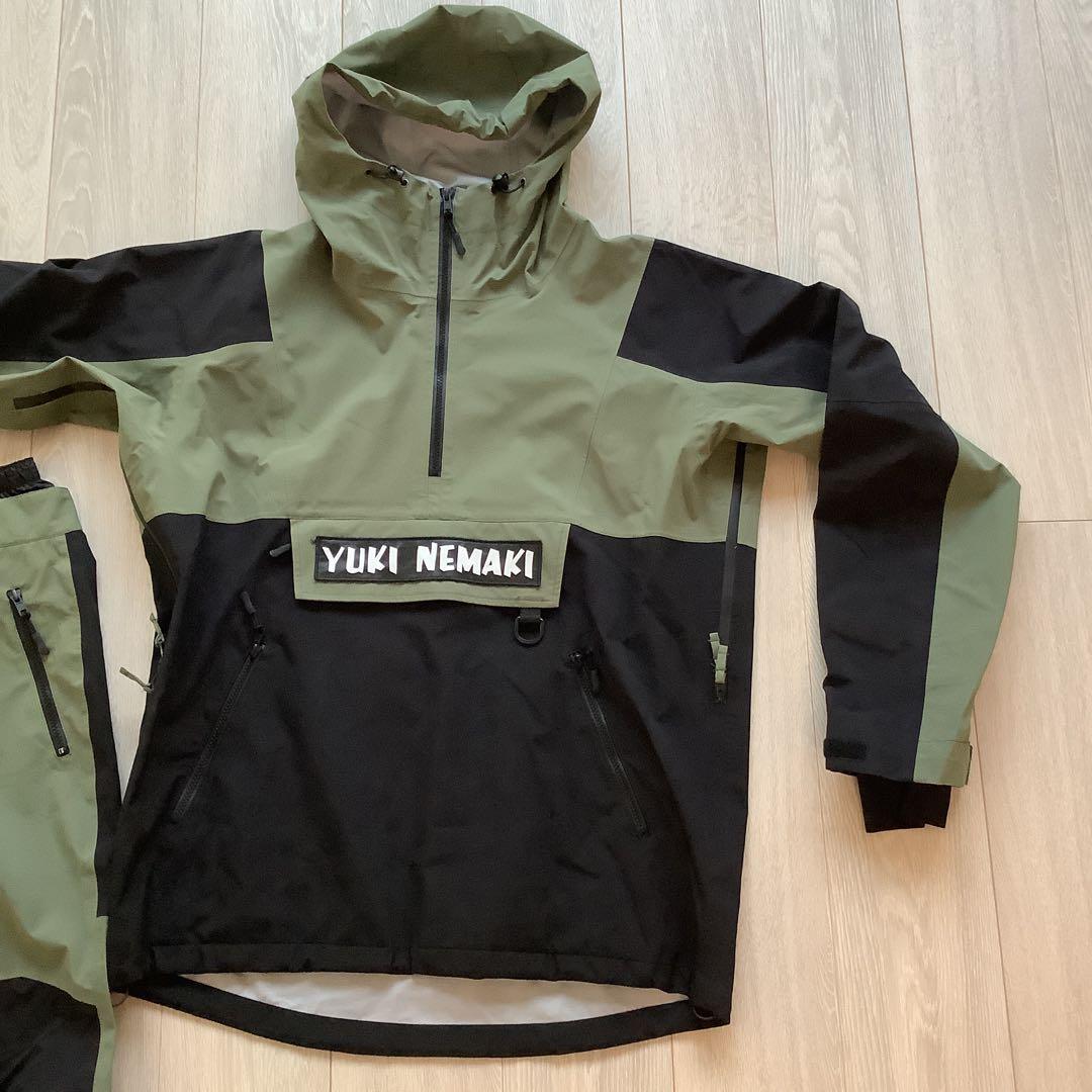 043 YUKI NEMAKI スノーボードウエアーセットアップL上下セット