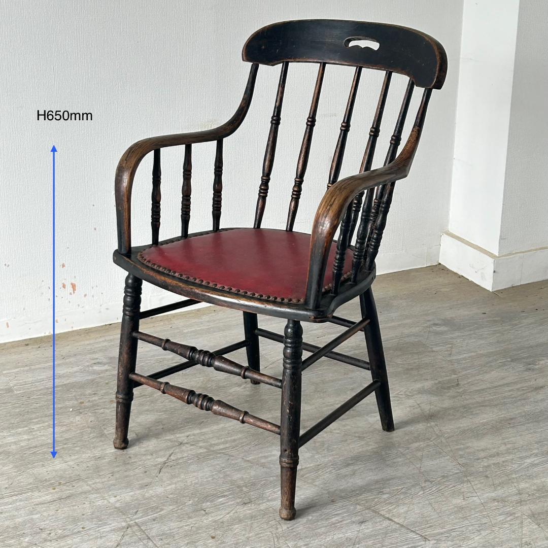 イギリス アンティーク 家具 アーム チェア 1900年頃 椅子 592A