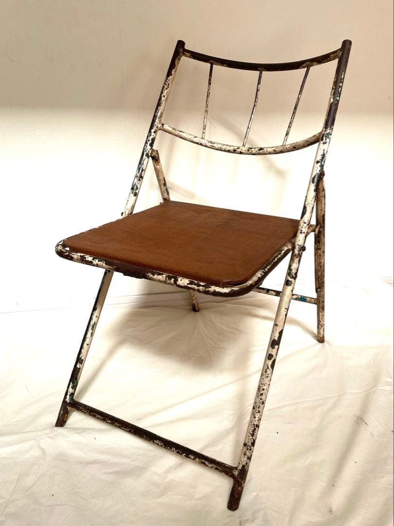 フランスアンティーク　椅子　折りたたみ　イギリスアンティーク