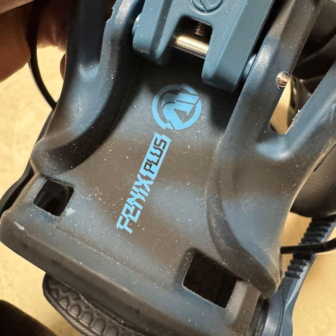 つ*ー様 FLOW/フロー FENIX-PLUS Lサイズ青 スノーボードバイン