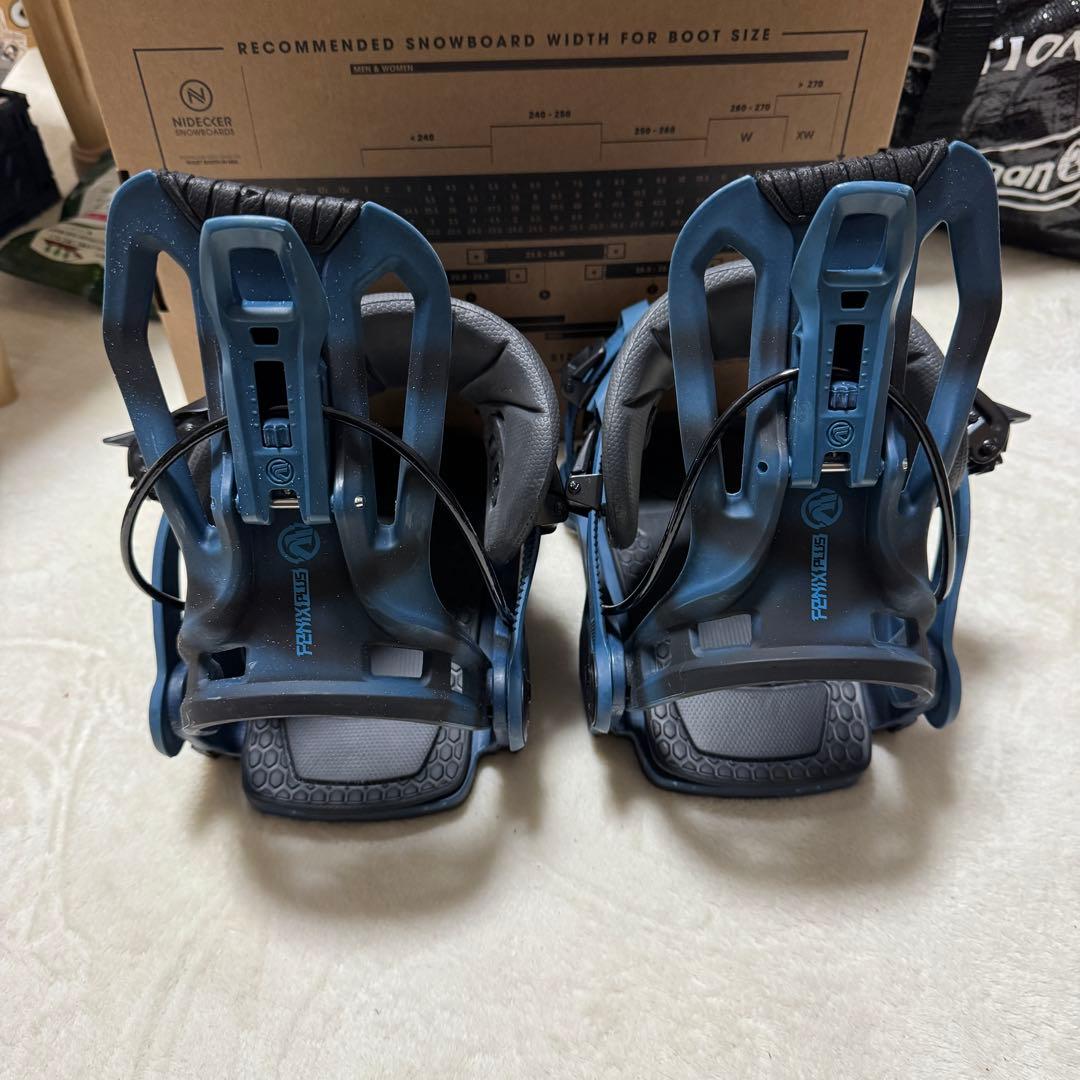 つ*ー様 FLOW/フロー FENIX-PLUS Lサイズ青 スノーボードバイン