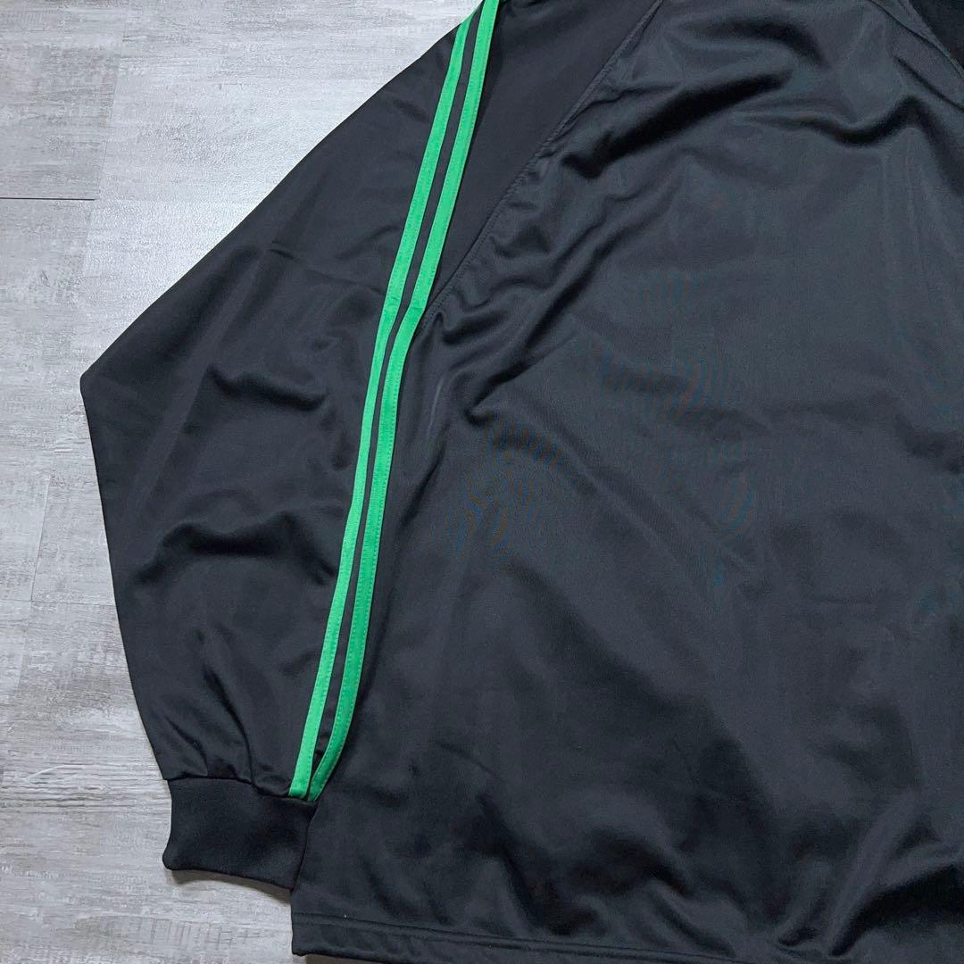 レアカラー アディダス ファイヤーバード ジャージ セットアップ 上下 L 黒緑