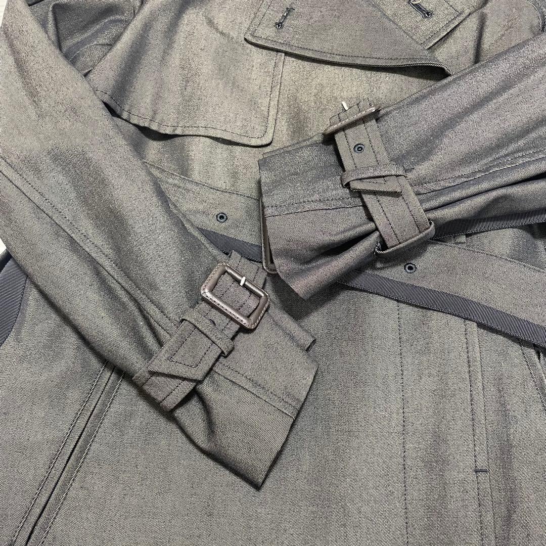 AMERI アメリ　MINIMAL FLARE LONG TRENCH COAT