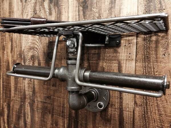 cream.70 ガス管 ペーパーホルダー ダブル押え インダストリアル