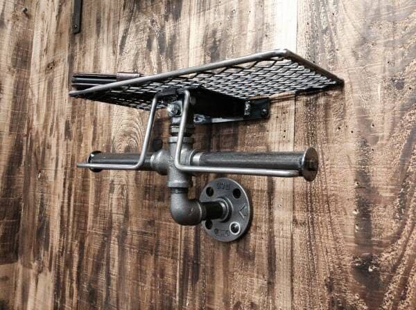 cream.70 ガス管 ペーパーホルダー ダブル押え インダストリアル