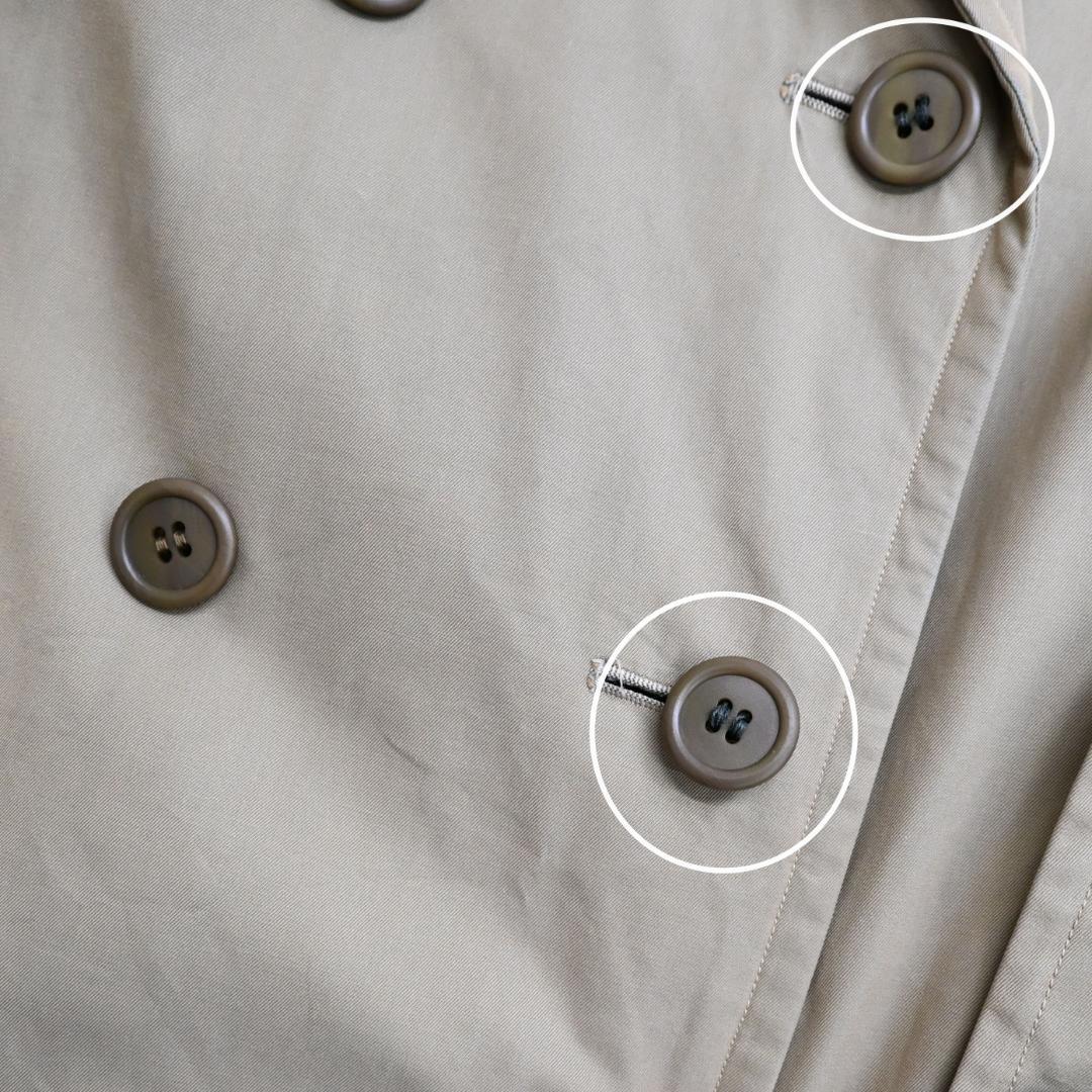 48168★年 バーバリーズ トレンチコート ノバチェック カーキベージュ