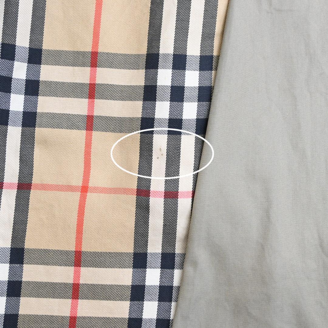 48168★年 バーバリーズ トレンチコート ノバチェック カーキベージュ