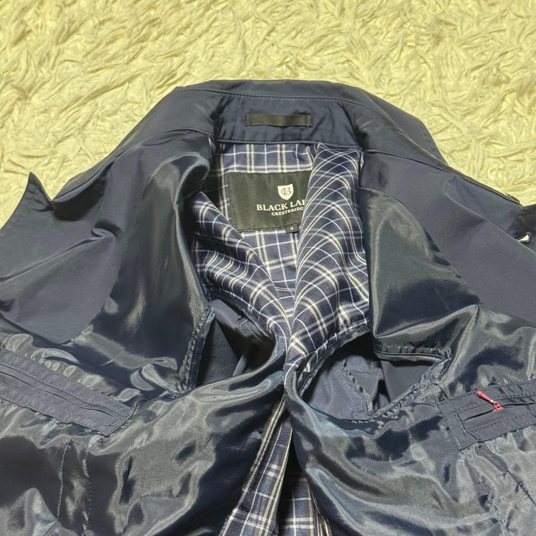 tm子様　ブラックレーベルクレストブリッジ　ステンカラーコート　チェック