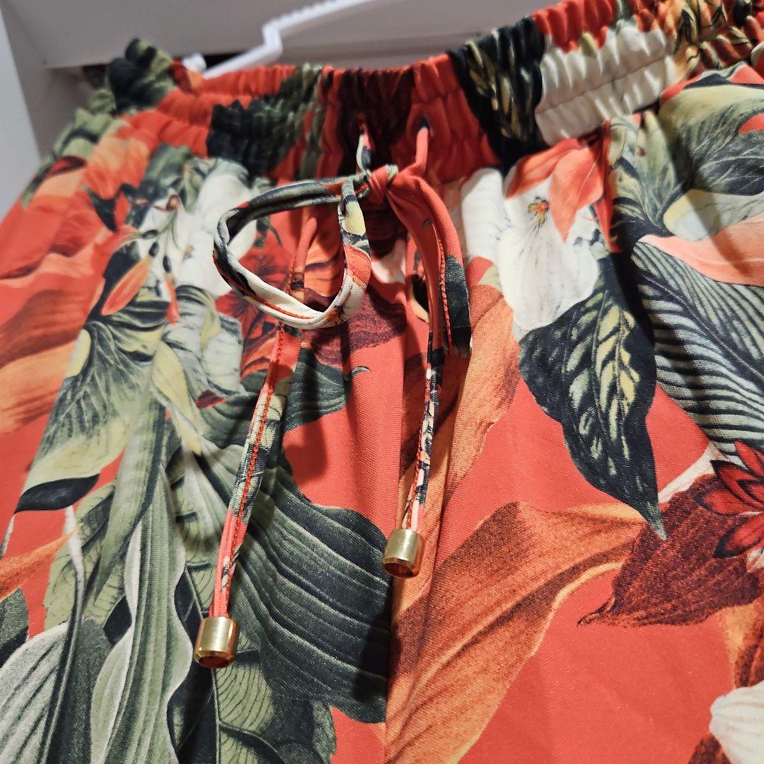 【美品】コーラルベール 水着3点セット 9M タンキニ 体型カバー ボタニカル