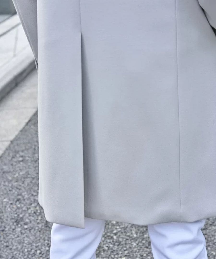 TETE HOMME ダウンファブリックコート／テットオム グレー　LL