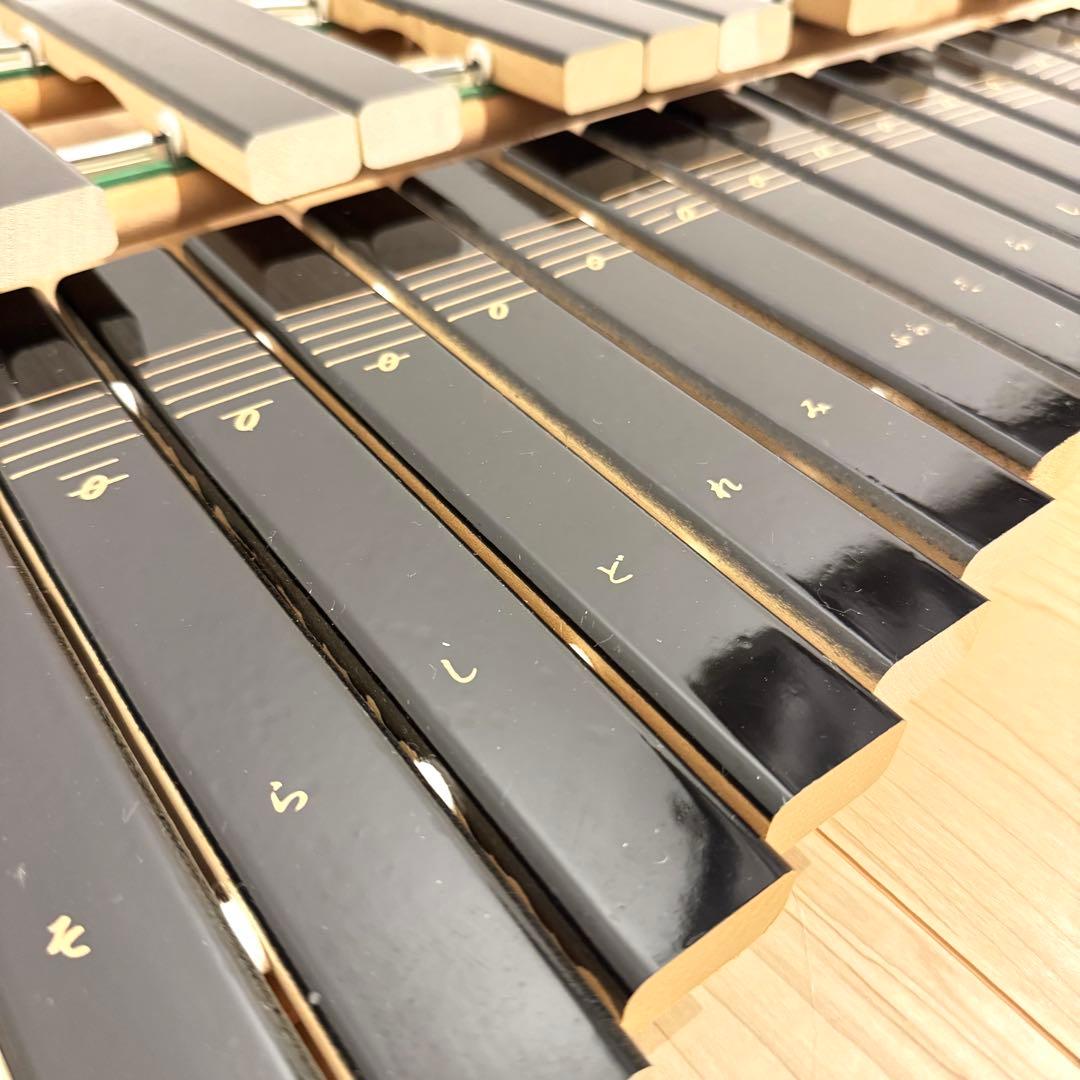 【ほぼ未使用】　YAMAHA 卓上木琴　No.185 シロフォン　30音