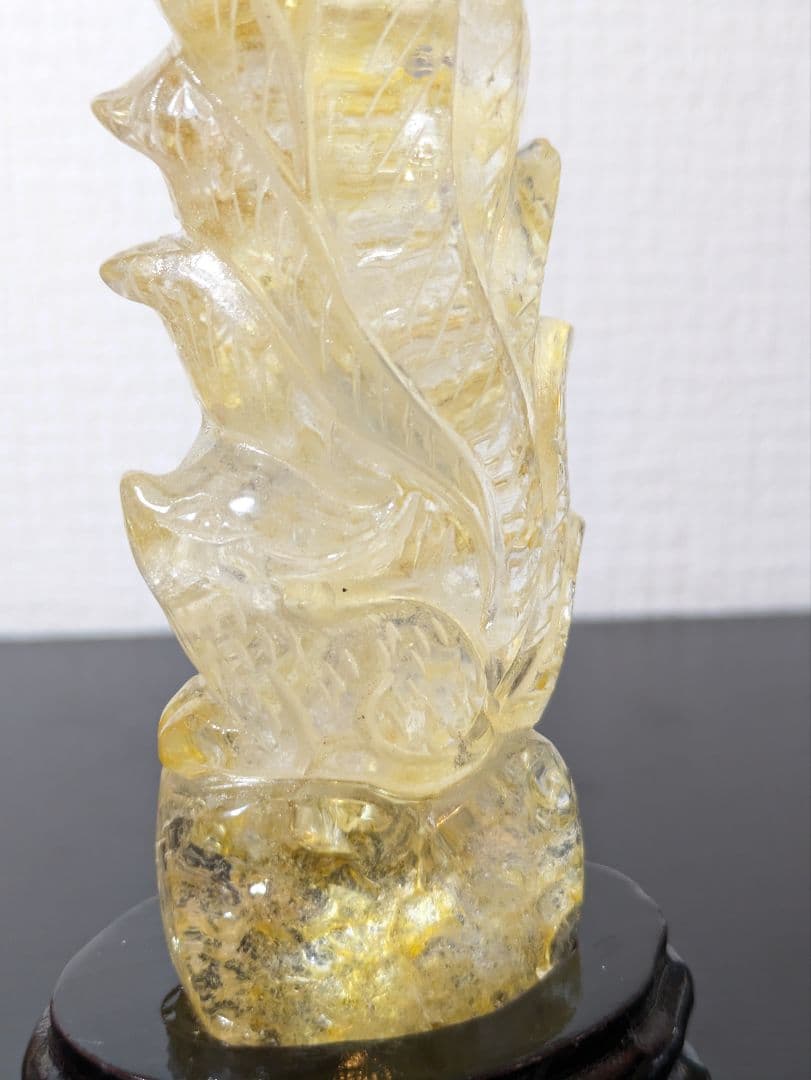 高品質✨ライモナイトインクォーツ 九尾の置物