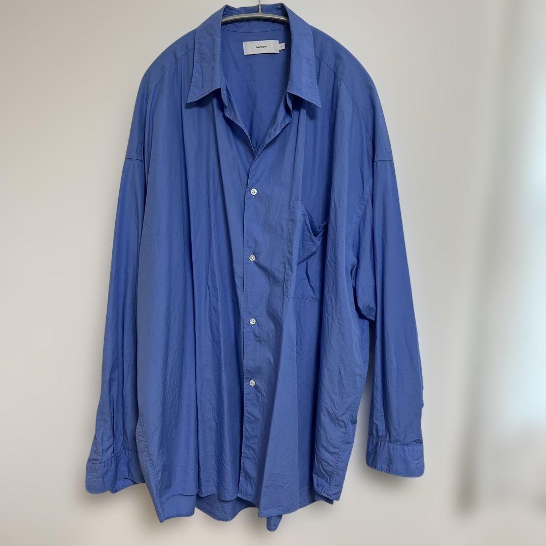o*o様 Graphpaper 青 長袖シャツ サイズO