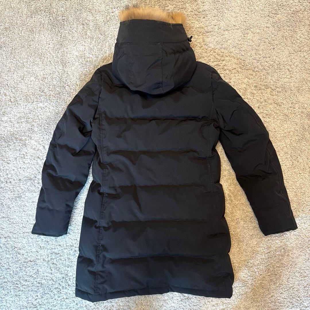DANTON（ダントン）フードファー付きロングダウンジャケット36ブラック