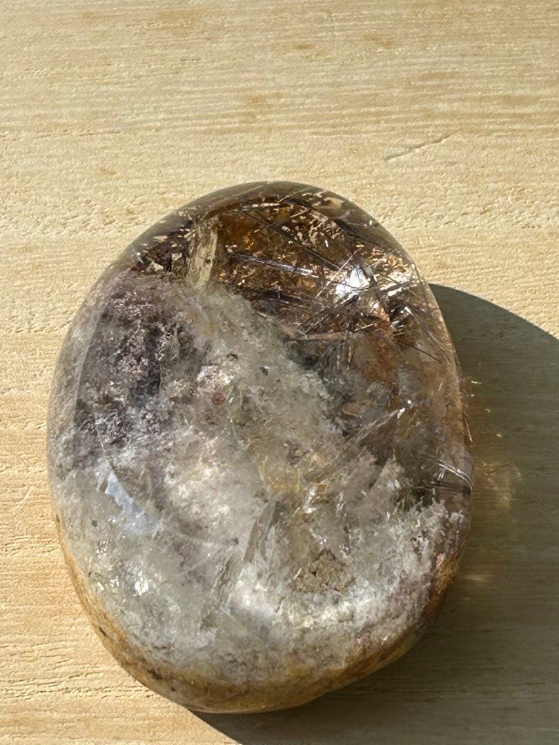 最高品質　ガーデンブラウンルチルクォーツ　レインボー入磨‼️大特価SALE