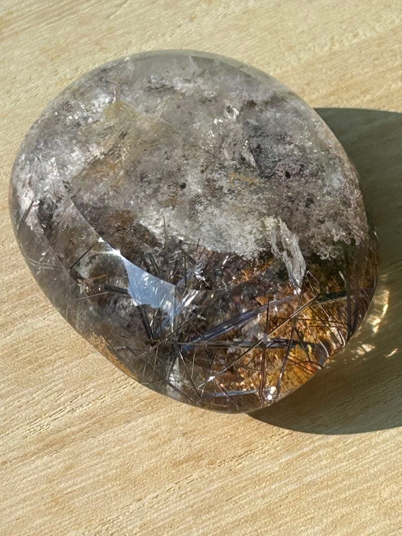 最高品質　ガーデンブラウンルチルクォーツ　レインボー入磨‼️大特価SALE