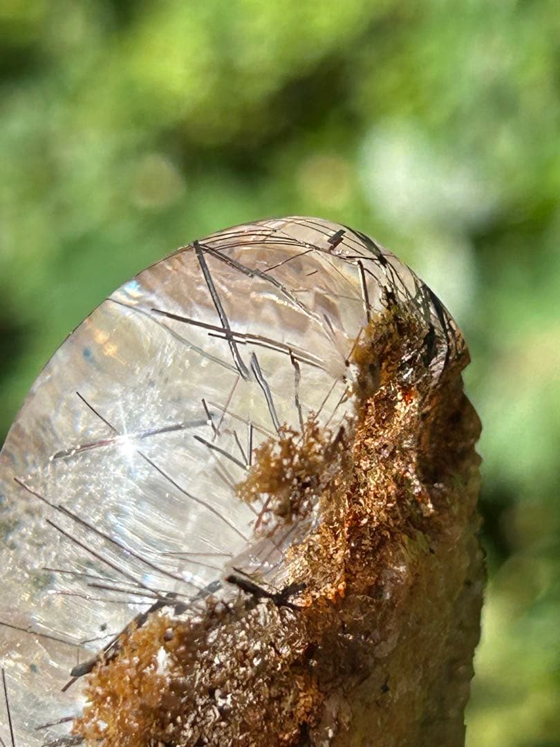 最高品質　ガーデンブラウンルチルクォーツ　レインボー入磨‼️大特価SALE