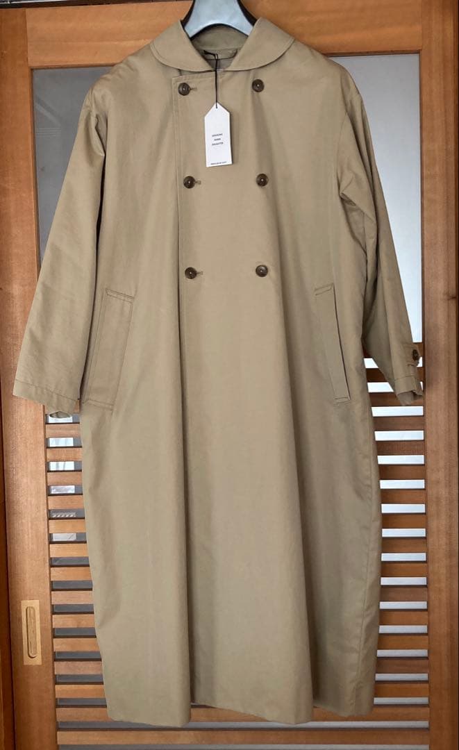 グランマママドーター　ラウンドカラーロングトレンチコート