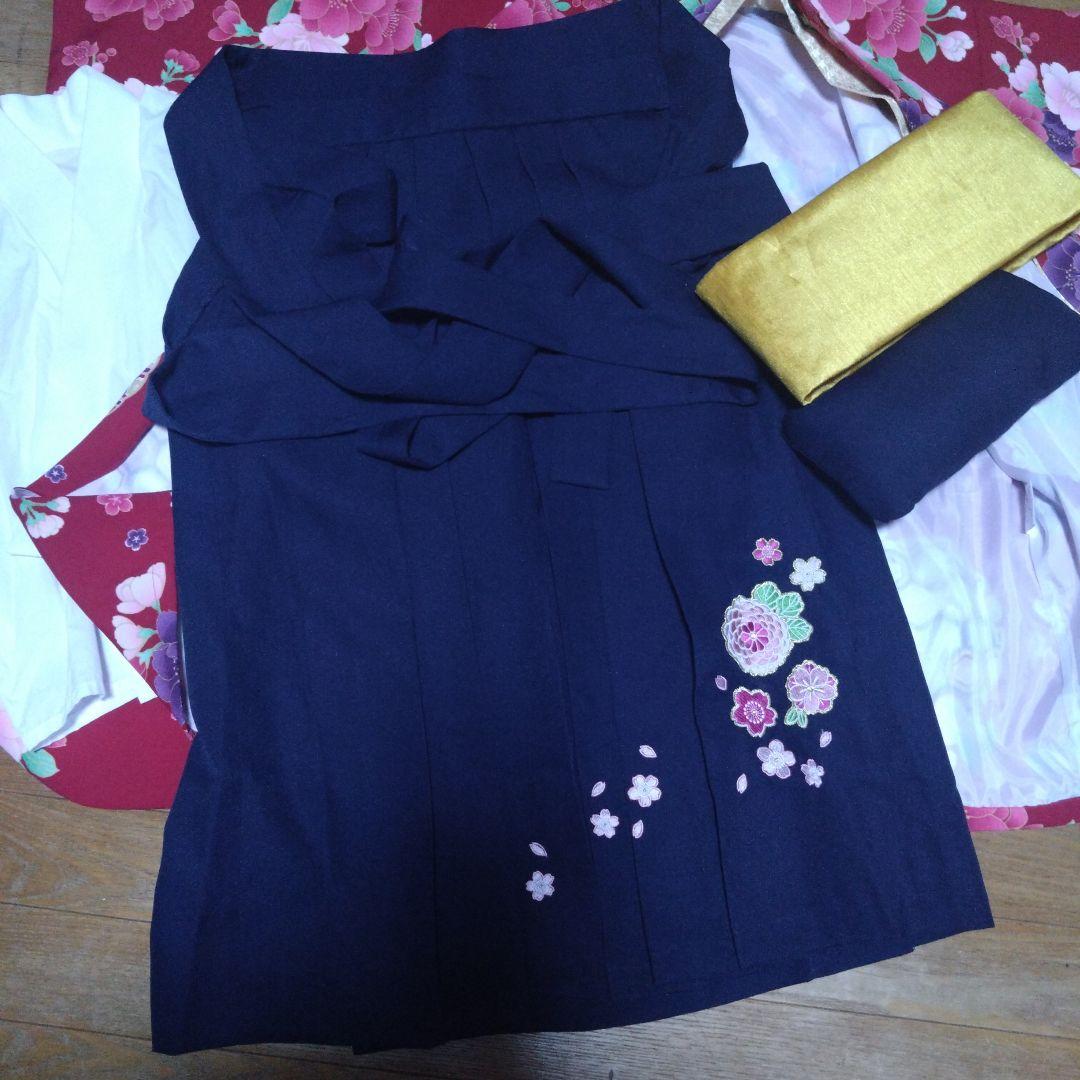 MK120★アリサナ★赤色花柄袴＆紺花刺繍袴