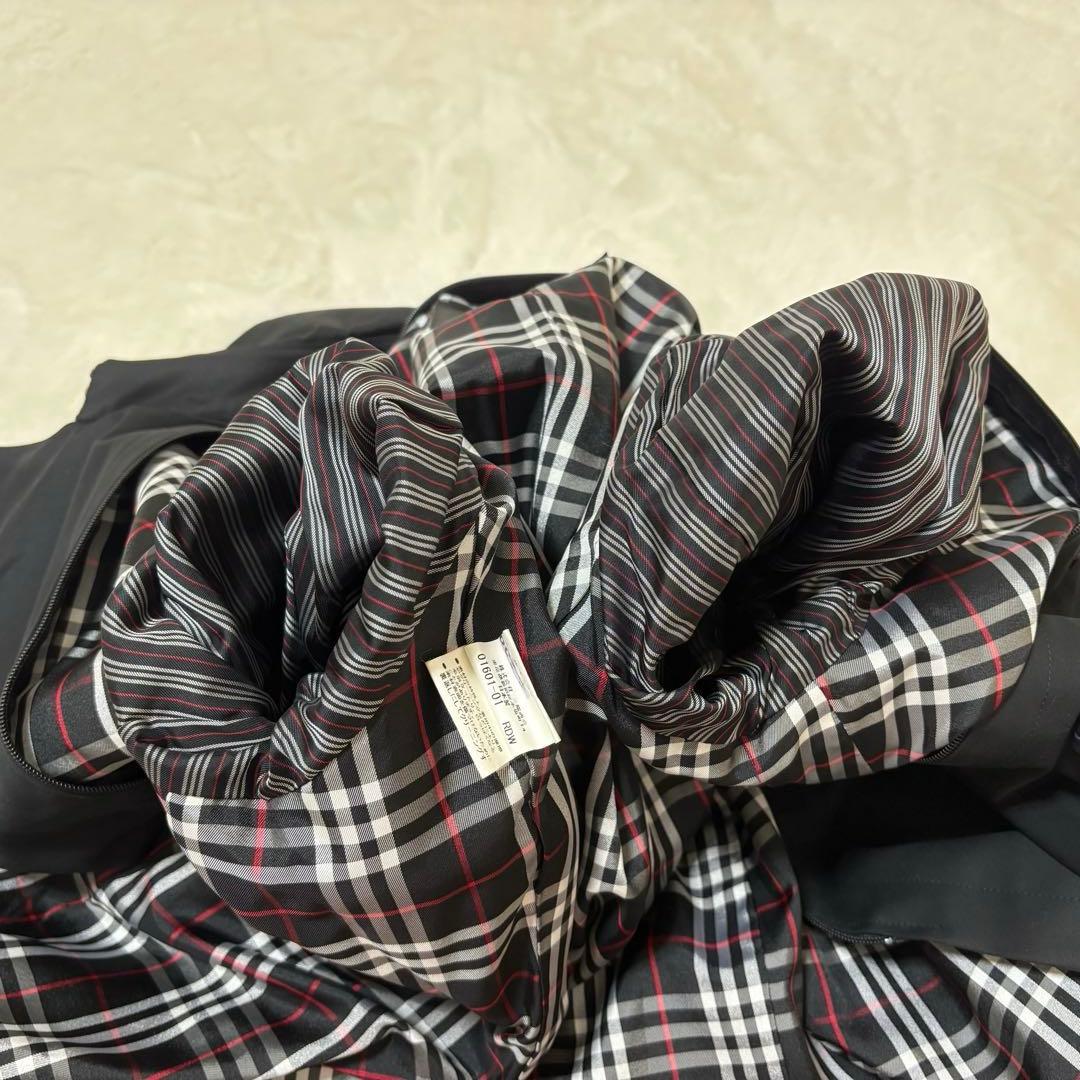 バーバリーブラックレーベル 黒 XL トレンチコート ノバチェック ライナー付