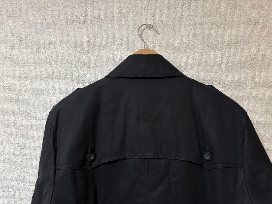 バーバリーブラックレーベル 黒 XL トレンチコート ノバチェック ライナー付