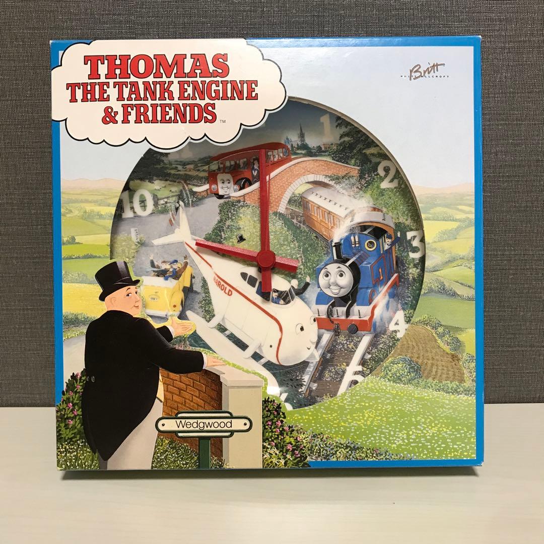 【新品未使用】希少　ウェッジウッド　機関車　トーマス　壁掛時計　皿時計