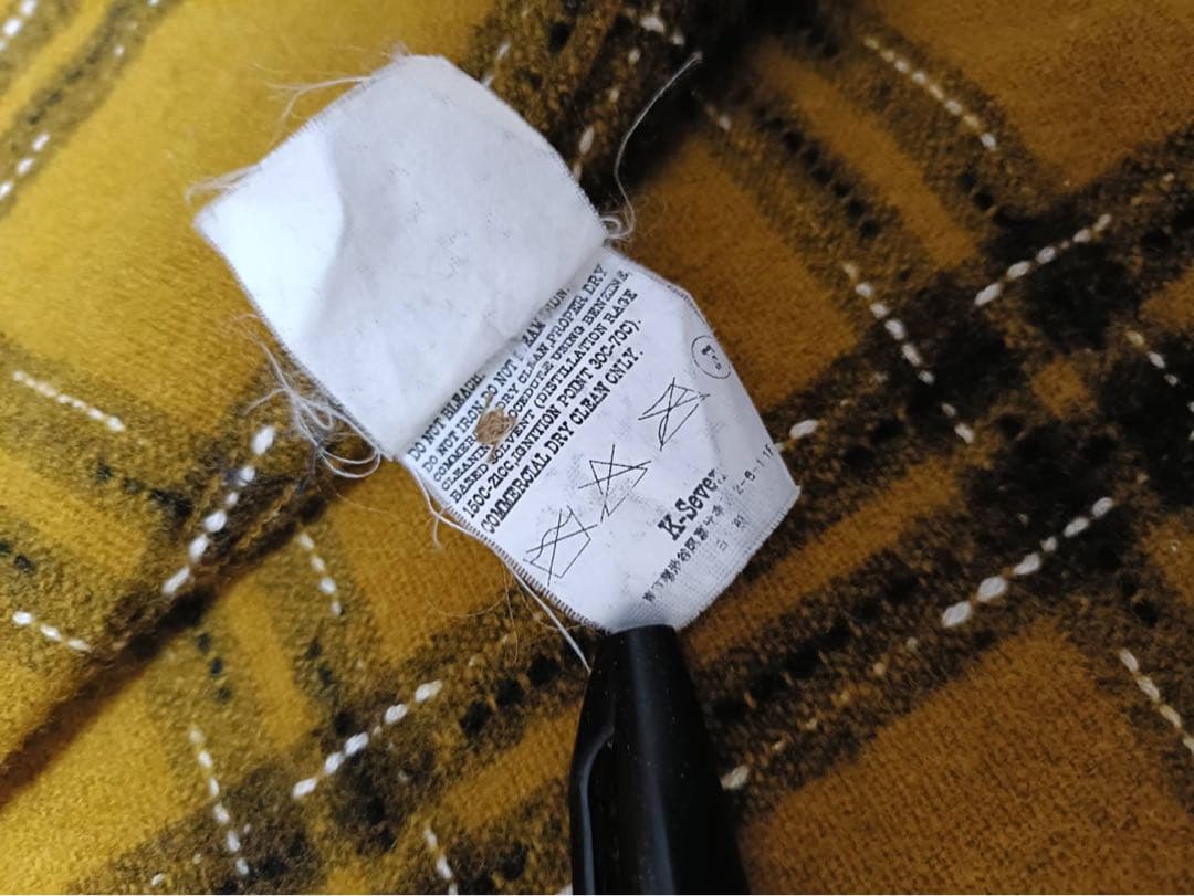 【M】定価3.7万2016AW_TENDERLOINウールシャツマスタード日本製