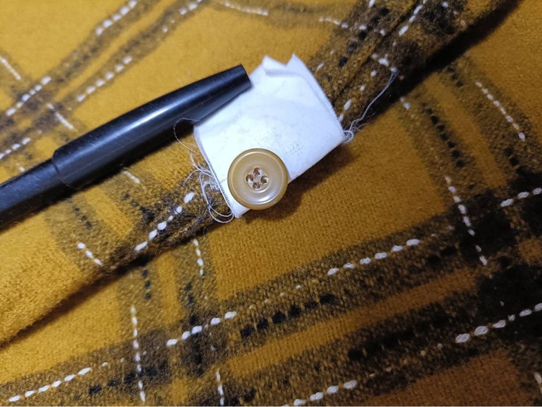 【M】定価3.7万2016AW_TENDERLOINウールシャツマスタード日本製