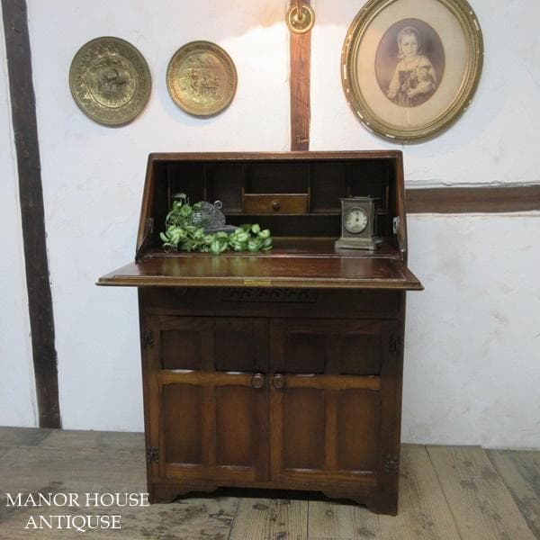 イギリス アンティーク 家具 ジェンティーク ビューロー デスク 机 6147d