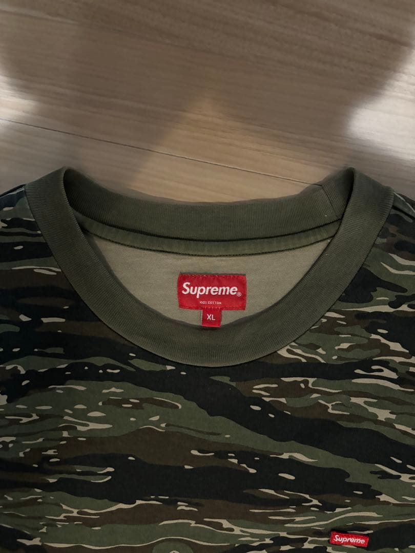 Supreme SMALL BOX L/S TEE XL タイガーカモ