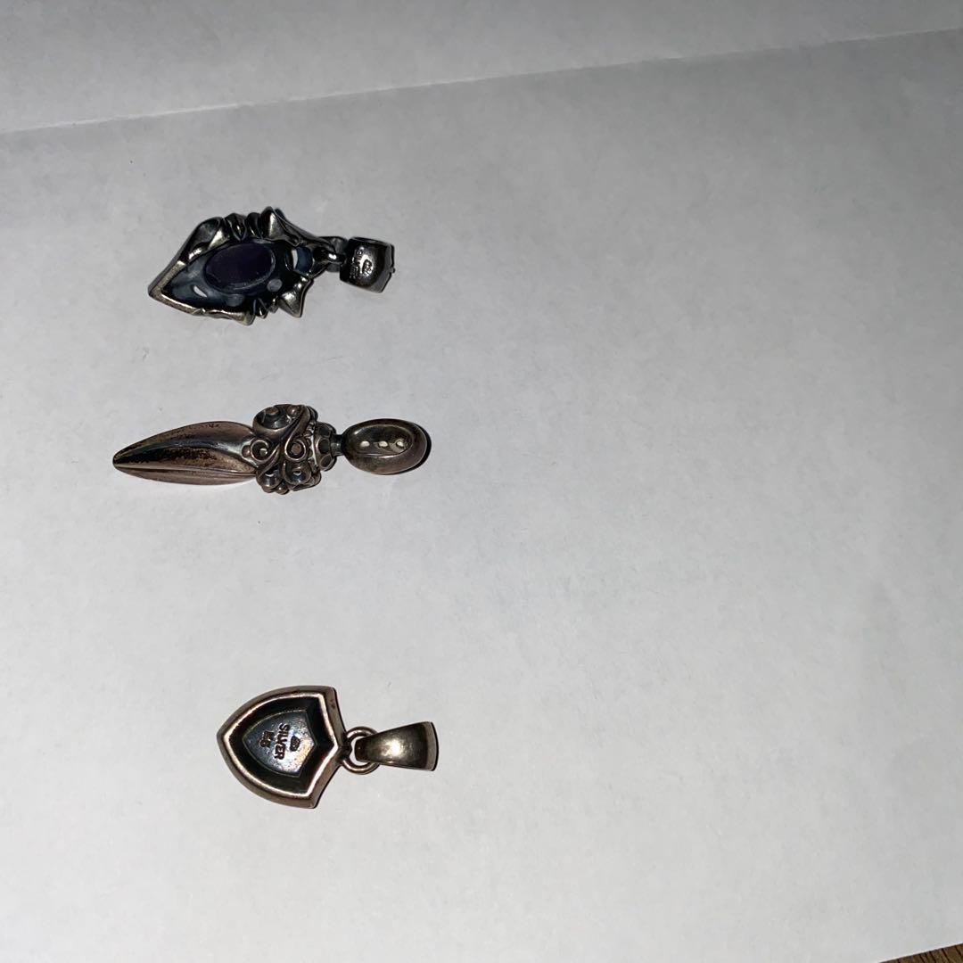 シルバー925 ペンダントトップの3点セット